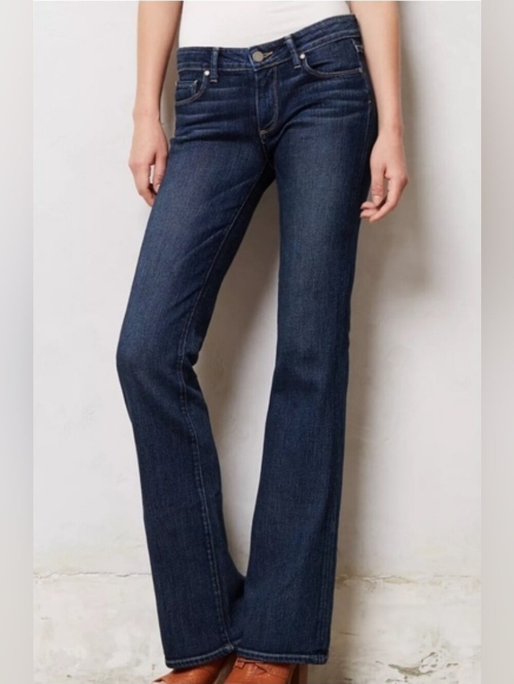 PAIGE Skyline Boot Dark Blue Bootcut Jeans. Size 28